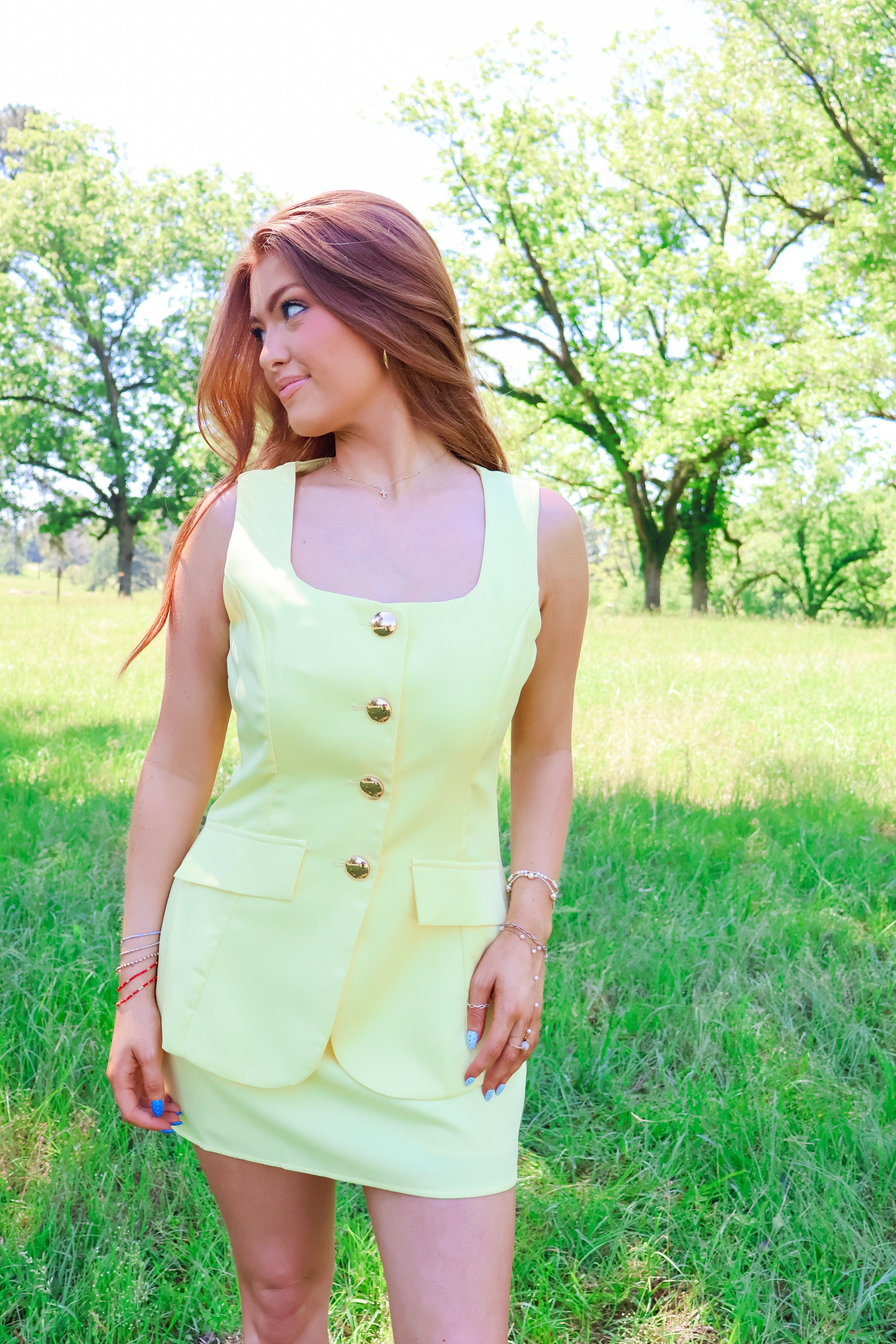 The Charm Romper Dress – Lemon