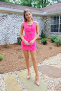 The Charm Romper Dress – Pink
