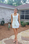 The Charm Romper Dress – White